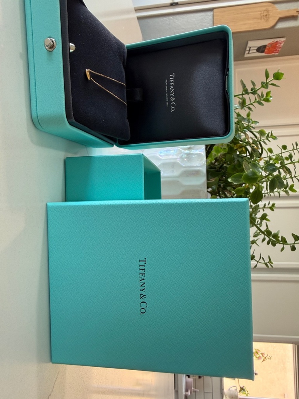 Tiffany & Co. Gold Elsa Peretti Bean Pendant Necklace - Picture 4 of 4